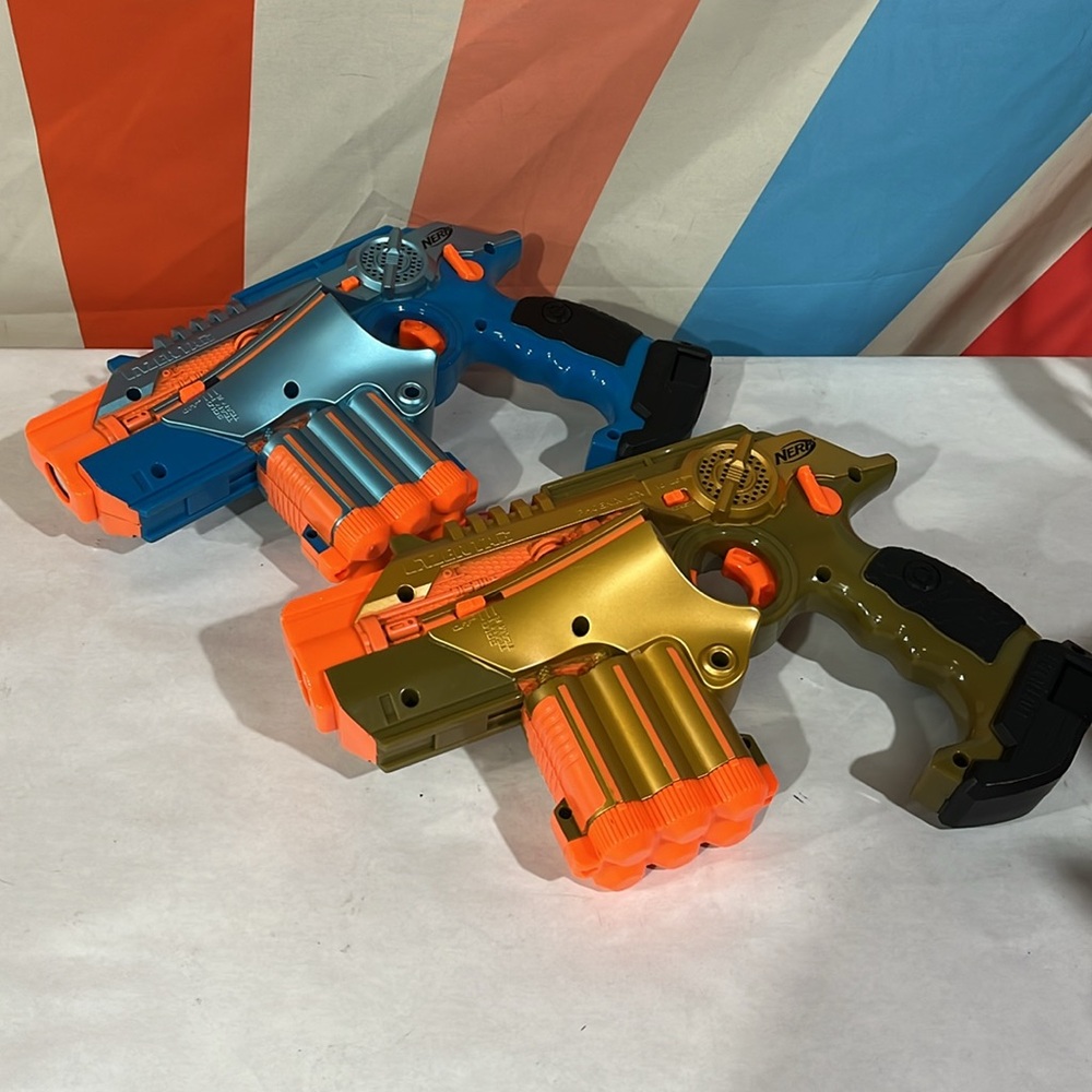 Nerf Lazer Tag- multiplayer laser tag guns-sold by the pair